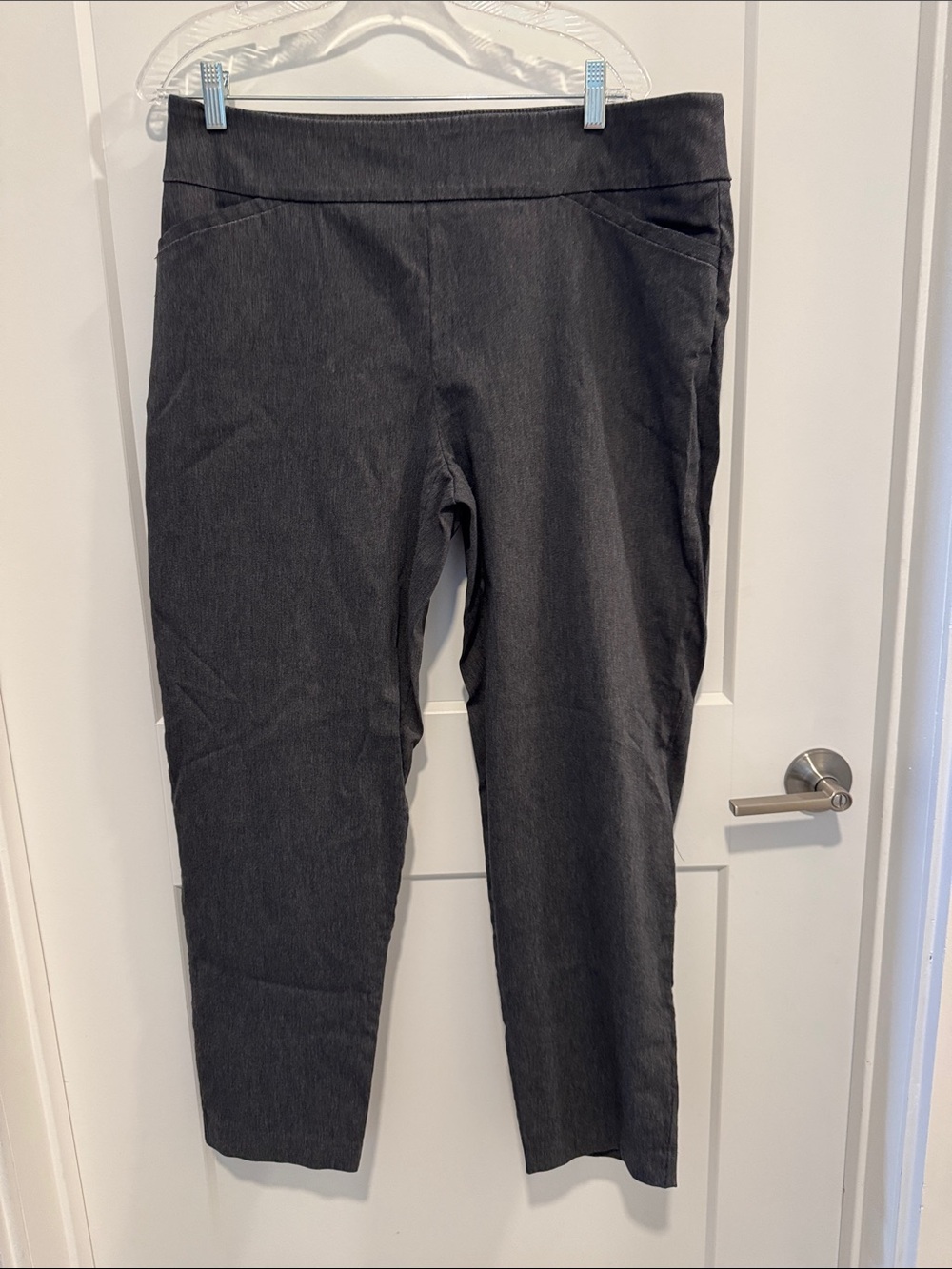 Terra & sky Women's Charcoal Pull-On Stretch pants size 0x